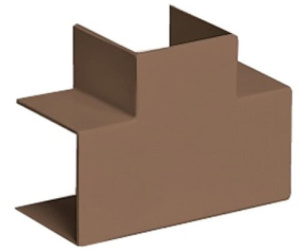 Тройник накладной 90 градусов ТРН 40х40-К Рувинил цвет Коричневый