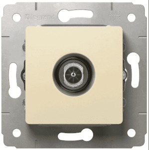 773778 Розетка телевизионная Legrand Cariva TV простая Слоновая кость