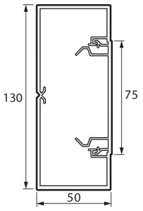 638082 Legrand  Metra Кабель-канал 130x50 (Цена за 1 метр)