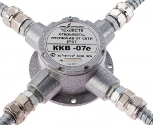 ККВ-07е-К (компл.02), КВБ12+КВБ12+КВБ12+КВБ12 Коробка коммутационная взрывозащищенная Эридан