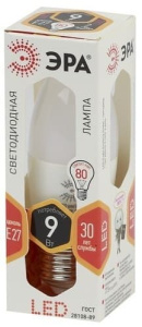 Лампа светодиодная LED Свеча B35-9W-827-E27 ЭРА