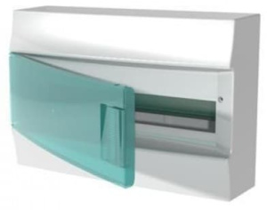 Бокс настенный ABB Mistral41 18М зеленая дверь без клеммного блока