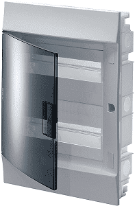 Бокс в нишу ABB Mistral41 36М (2x18) зеленая дверь без клеммного блока