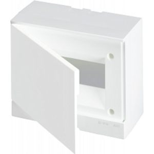 Бокс настенный ABB Basic E 8М белая непрозрачная дверь (с клеммами) BEW401208