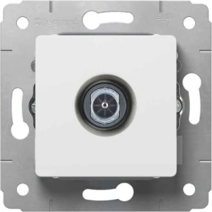 773679 Розетка телевизионная Legrand Cariva TV оконечная Белая