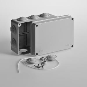 67053 Тусо Коробка распаячная для открытой проводки IP55 Рувинил 150х110х70мм