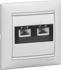 774439 Розетка Белая Legrand Valena телефонная 2xRJ11