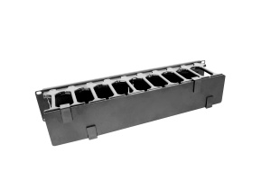 ГКО-П-2-9005 Органайзер кабельный горизонтальный с пластиковыми пальцами 19" 2U ЦМО