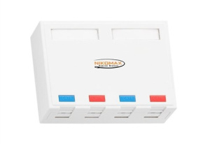 NMC-MB4P-ST-WT Корпус настенной розетки NIKOMAX