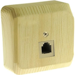 TELA-001D Розетка Сосна Schneider Electric Этюд TF RJ-11