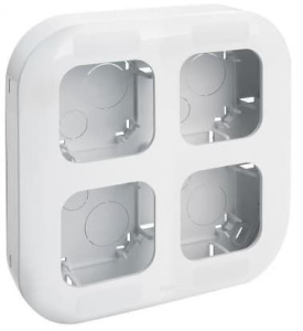 782294 Рамка 4 поста Белая Legrand Quteo