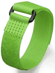 Кабельные стяжки Велькро с пластиковой пряжкой КСВ-П 20х300 (зел) (10шт.) КВТ