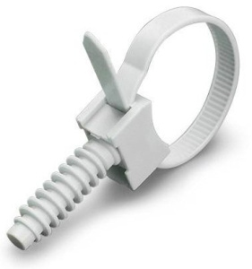 Кабельные стяжки с площадкой под дюбель КСП 7.5х165 (100шт) КВТ