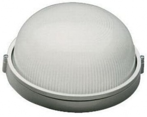 Влагозащищенный светильник Navigator 94 806 NBL-R1-100-E27/WH (НПБ 1101/НПП 1101) белый круг 100Вт IP54