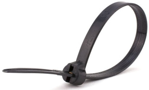 Кабельные стяжки повышенной прочности со стальным зубом КСЗ 4х200(ч) (100шт) КВТ