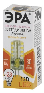 Лампа светодиодная LED JC-3W-12V-827-G4 ЭРА