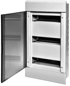 68136СП Тусо Щит распределительный внутренний ЩРв-П-36 Серый с прозрачной дверью