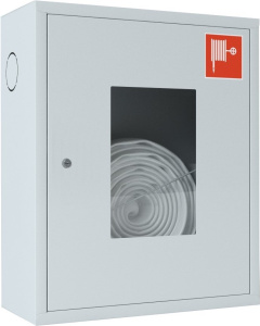 Ш-ПК-001НОБ (ПК-310НОБ) Шкаф пожарный навесной со стеклом белый ТОИР-М