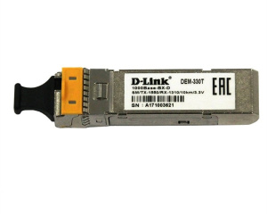 Модуль SFP 1000BASE-BX-D SM, LC, 10km, трансмиттер, WDM 330T/10KM/A1A D-link