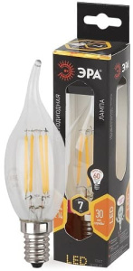 Лампа светодиодная F-LED Свеча на ветру BXS-7W-827-E14 ЭРА
