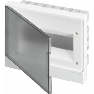 Бокс в нишу ABB Basic E 12М серая прозрачная дверь (c клеммами) BEF402212