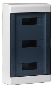 68036 Тусо Щит распределительный навесной ЩРн-П-36 Белый с прозрачной дверью