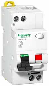 Дифференциальный автоматический выключатель Schneider Electric Acti9 DPN N VIGI 2п 6А 30mA (тип АС)