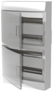 Бокс настенный ABB Mistral41 72М прозрачная дверь с клеммным блоком