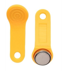 RW 1990 SLINEX (желтый) Ключ электронный Touch Memory с держателем SLINEX