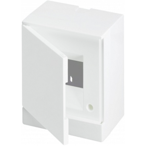 Бокс настенный ABB Basic E 4М белая непрозрачная дверь (с клеммами) BEW401204