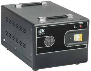 Стабилизатор напряжения переносной HUB 12кВА IEK однофазный