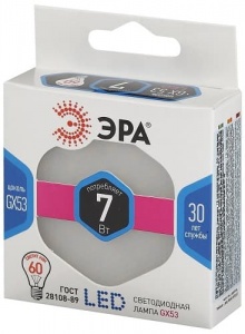 Лампа светодиодная LED Таблетка GX-7W-840-GX53 ЭРА