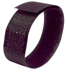 Кабельные стяжки Велькро универсальные КСВ-У 16х200 (ч) (20шт.) КВТ