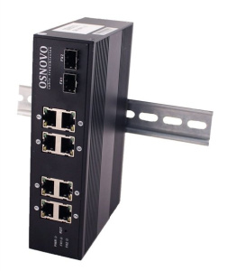 SW-8082/IC Промышленный PoE коммутатор Gigabit Ethernet на 10 портов OSNOVO