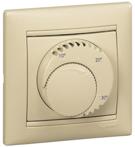 774126 Терморегулятор для теплого пола Legrand Valena Термостат стандарт Слоновая кость