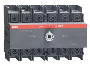Реверсивный рубильник ABB OT125F3C 3п 125А