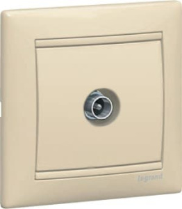 774330 Розетка Слоновая кость Legrand Valena TV оконечная