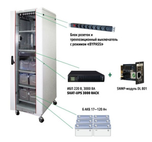 SKAT UPS 3000 SNMP Комплекс бесперебойного питания Бастион