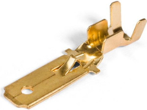 Разъемы плоские под двойной обжим по жиле и изоляции РП-П 2.5–(6.3) (100 шт) КВТ