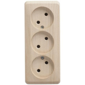 PA16-009D Розетка Сосна Schneider Electric Этюд 3-я без заземления