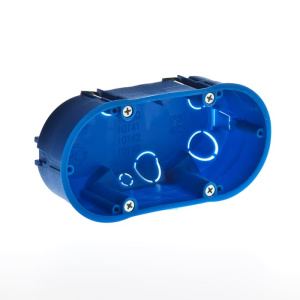 10142 Тусо Коробка ГСК установочная двухместная Рувинил 140х65х45мм