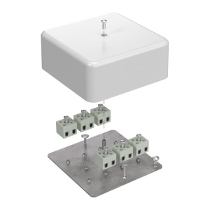 Коробка огнестойкая для кабель-канала 40-0470-FR2.5-12 Е15-Е120 RAL9003 103х103х45 (22 шт/кор) Промрукав