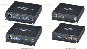 VKM04 Удлинитель VGA, клавиатуры, мыши SC&T