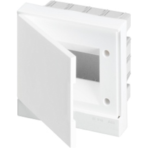 Бокс в нишу ABB Basic E 6М белая непрозрачная дверь (c клеммами) BEF401206