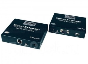 TLN-VKM/1+RLN-VKM/1 Удлинитель VGA, аудио-сигналов OSNOVO