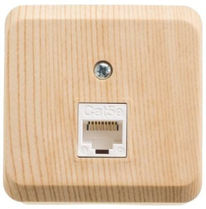 KOMA-001D Розетка компьютерная Сосна Schneider Electric Этюд RJ45 кат.5E