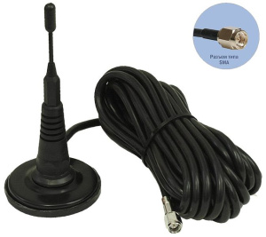 Антей 905 SMA 3м, 5dB Антенна GSM на магнитном основании Антей-Ко