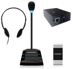 SX-401/1 Устройство переговорное клиент-кассир, дуплексное, с записью переговоров STELBERRY