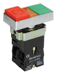 Кнопка управления LAY5-BW8465 I-O сдвоенная с подсветкой IEK