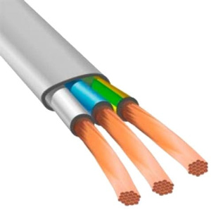 Провод ПБВВГ 3х2,5 белый (Цветлит)